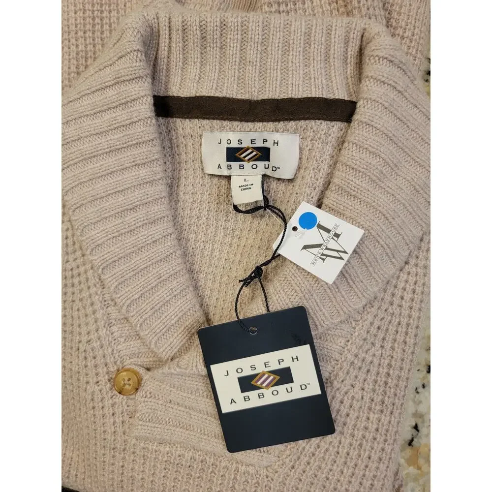 NWT Men's Joseph Abboud Wool Blend Pullover Sweater - Picture 4 of 6